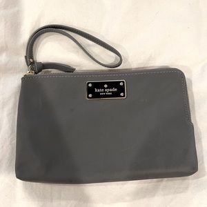Kate Spade gray wristlet